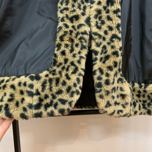 Faux Leopard Fur Trimmed Winter Coat - Girls - Picture 6 of 11